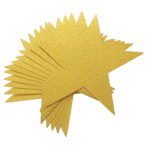 LRXIYODE 24 Stück Glitzernde Goldene Papiersterne Dekorative Stern Ausschnitte für Klassenzimmer Pinnwand und Partys Kreative Diy Dekoration für Zuhause und Veranstaltungen LRXIYODE 24 Stück Glitzernde Goldene Papiersterne Dekorative Stern Ausschnitte für Klassenzimmer Pinnwand und Partys Kreative Diy Dekoration für Zuhause und Veranstaltungen von LRXIYODE