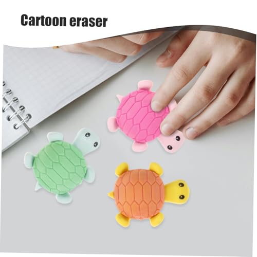 LRXIYODE 24 Stück Teiliges Bunte Schildkröten Radiergummis Lustige Animal Eraser für Schüler Langlebige und Tragbare Radiergummi Tiere Schreibwaren Zubehör für Schule und Zufällige Farbe von LRXIYODE