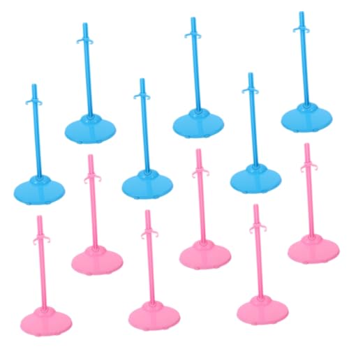 LRXIYODE 24 Stück Teiliges Puppenständer Kleine Figurenhalter aus Robustem Sicherer Halt für Actionfiguren und Puppen Buntes Display zubehör für Sammler von LRXIYODE