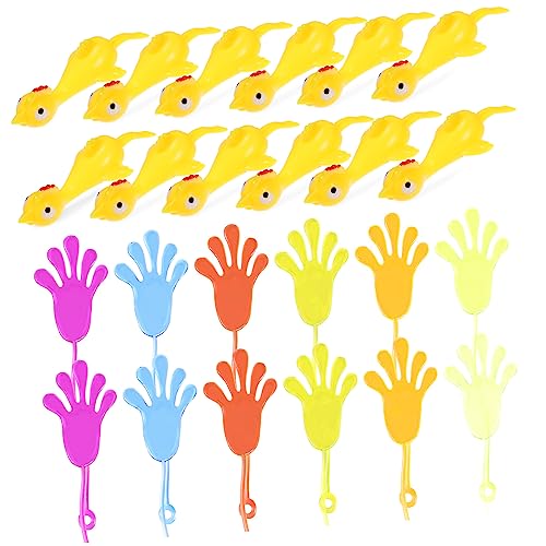 LRXIYODE 24Stücke Teiliges Set mit Klebrigen Händen und Hühnerschleuder Lustiges Finger für Kindergeburtstagsgeschenke Interaktive Aktivitäten für Familie und Fördert LRXIYODE 24Stücke Teiliges Set mit Klebrigen Händen und Hühnerschleuder Lustiges Finger für Kindergeburtstagsgeschenke Interaktive Aktivitäten für Familie und Fördert von LRXIYODE