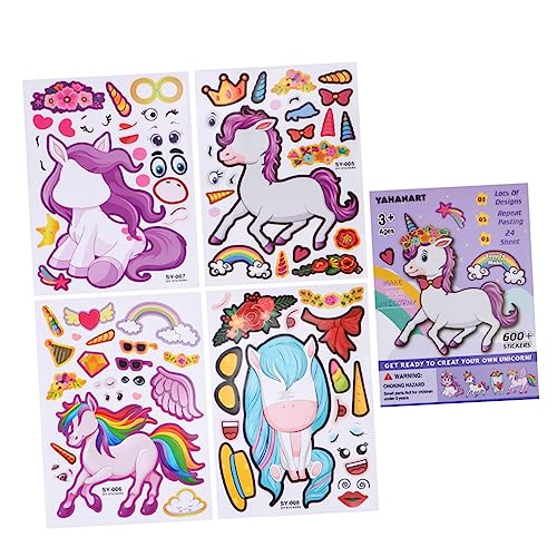 LRXIYODE 25blätter Einhorn-Thema Sticker Mix and Aufkleber Für Junge Mädchen Kreative Bastelprojekte Party-Geschenkartikel Designs Pro Design Umweltfreundliches Material Sicher Der LRXIYODE 25blätter Einhorn-Thema Sticker Mix and Aufkleber Für Junge Mädchen Kreative Bastelprojekte Party-Geschenkartikel Designs Pro Design Umweltfreundliches Material Sicher Der von LRXIYODE
