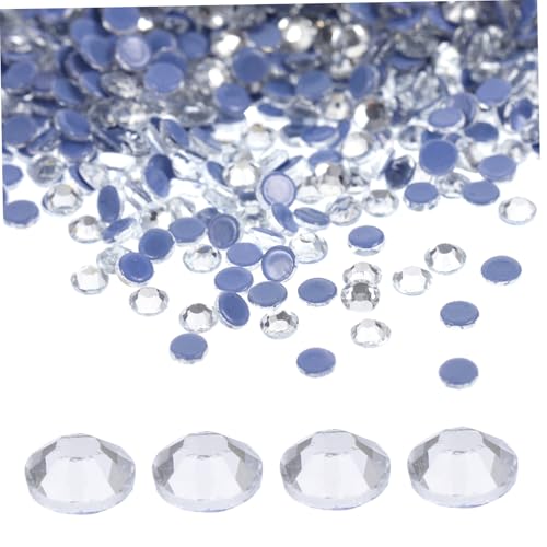 LRXIYODE 2880 Stück Teiliges Hot Melt Strasssteine Hitzebeständige Flatback Kristallsteine DIY Schmucksteine für Textilien Handyhüllen Kleidung Verzierung Weiß von LRXIYODE