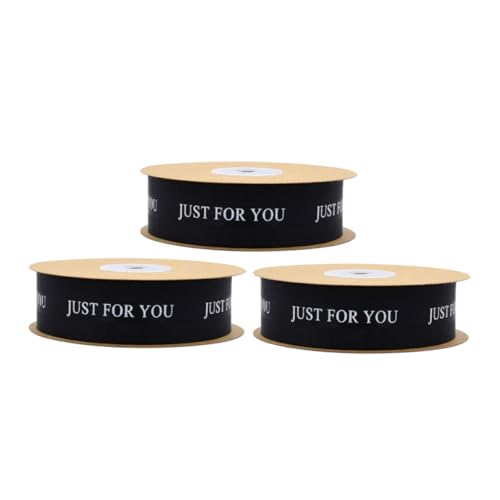 LRXIYODE 3 Rollen For You Hochzeitssatinband Schwarz Breites Geschenkband für Blumenarrangements Schleifen Diy Basteln Tischdekoration Hochzeit Elegante Grosgrain Textur LRXIYODE 3 Rollen For You Hochzeitssatinband Schwarz Breites Geschenkband für Blumenarrangements Schleifen Diy Basteln Tischdekoration Hochzeit Elegante Grosgrain Textur von LRXIYODE