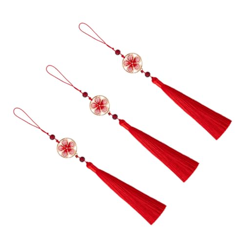 LRXIYODE 3 Stück Chinesische Quasten Hängedekoration für Tür und Wand Festliche Frühlingsfest Dekoration Rote Anhänger mit Traditionellem Design für Hanfu und DIY Projekte LRXIYODE 3 Stück Chinesische Quasten Hängedekoration für Tür und Wand Festliche Frühlingsfest Dekoration Rote Anhänger mit Traditionellem Design für Hanfu und DIY Projekte von LRXIYODE