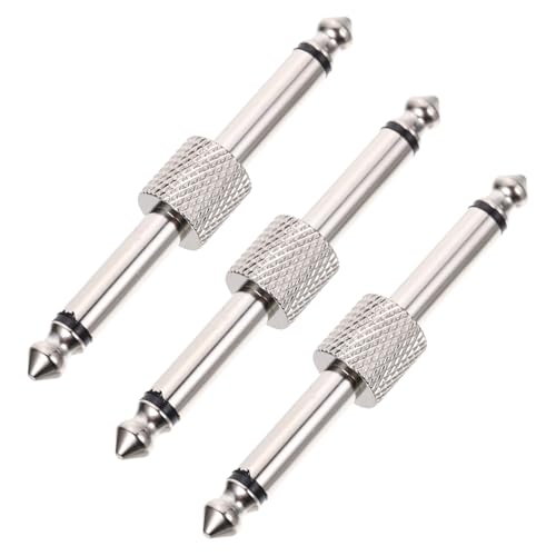 LRXIYODE 3 Stück Gitarren Pedal Adapter aus Vernickeltem Messing Langlebige Audio kupplungen für Effektgeräte Kompakt Rauscharm und Widerstandsfähig für Pedalboard Anschluss LRXIYODE 3 Stück Gitarren Pedal Adapter aus Vernickeltem Messing Langlebige Audio kupplungen für Effektgeräte Kompakt Rauscharm und Widerstandsfähig für Pedalboard Anschluss von LRXIYODE