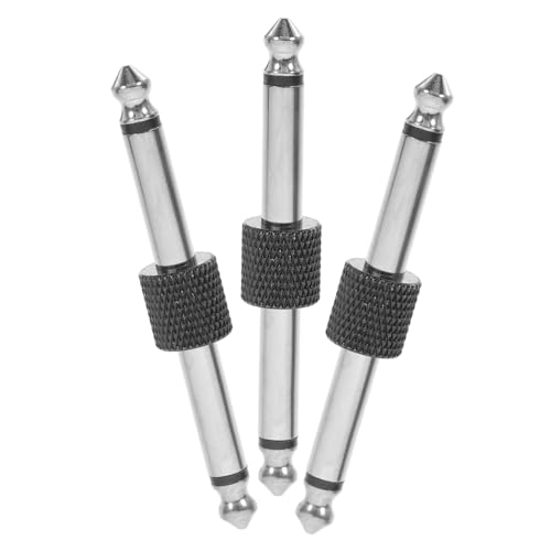 LRXIYODE 3 Stück Gitarrenpedal Adapter Gerade Klinkenstecker für Effektpedale Robuste Audioverbindung für Gitarre und Elektronische Instrumente von LRXIYODE