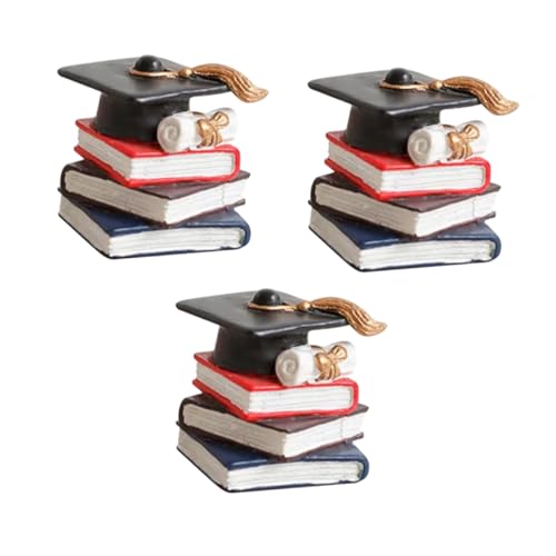 LRXIYODE 3 Stück Graduation Cake Topper Teilig Doktorhut und Buch für Abschlussfeier Akademische Tortendeko Festlich und für Schulabschluss Party LRXIYODE 3 Stück Graduation Cake Topper Teilig Doktorhut und Buch für Abschlussfeier Akademische Tortendeko Festlich und für Schulabschluss Party von LRXIYODE