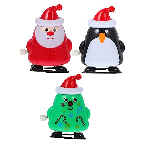 LRXIYODE 3 Stück Teiliges Weihnachts Aufziehspielzeug Kunststoff Lustige Weihnachtsmann Tannenbaum und Pinguin Figuren Kinderfreundlich Mechanisch Gehend Party Mitgebsel für Weihnachten LRXIYODE 3 Stück Teiliges Weihnachts Aufziehspielzeug Kunststoff Lustige Weihnachtsmann Tannenbaum und Pinguin Figuren Kinderfreundlich Mechanisch Gehend Party Mitgebsel für Weihnachten von LRXIYODE