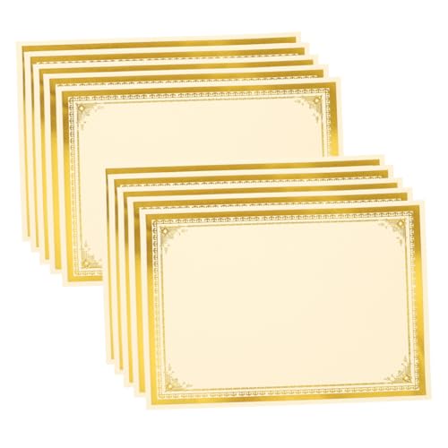 LRXIYODE 35 Stück Teiliges Zertifikatspapier Blanko Urkundenpapier mit Goldprägung Bedruckbar und Beschreibbar Hochwertiges Geschenkpapier für Auszeichnungen Diplome Schul und LRXIYODE 35 Stück Teiliges Zertifikatspapier Blanko Urkundenpapier mit Goldprägung Bedruckbar und Beschreibbar Hochwertiges Geschenkpapier für Auszeichnungen Diplome Schul und von LRXIYODE