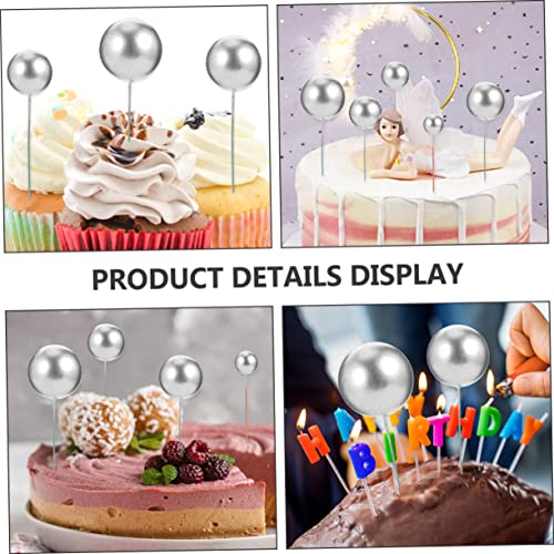 LRXIYODE 36 Stück Teiliges Cake Picks Tortendekorationskugeln aus Leichtem Schaumstoff Silberfarbene Dekokugeln für Cupcake Deko Party und Geburtstagskuchen Verzierung Stabile Cake LRXIYODE 36 Stück Teiliges Cake Picks Tortendekorationskugeln aus Leichtem Schaumstoff Silberfarbene Dekokugeln für Cupcake Deko Party und Geburtstagskuchen Verzierung Stabile Cake von LRXIYODE