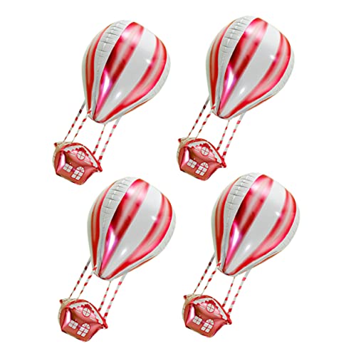 LRXIYODE 4 Stück Ballondekoration Brautparty Aluminiumballons Geburtstag Wiederverwendbar Hochzeit Blau Dekorationen Ballongirland -kit Farbballons Für Heißluftballon-party Aluminiumfolie von LRXIYODE