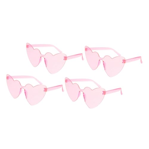 LRXIYODE 4 Stück Herzförmige Randlose Sonnenbrille Dekorative Brillen für Damen Trendige Party Accessoires für Fotos für Hochzeiten und Feiern LRXIYODE 4 Stück Herzförmige Randlose Sonnenbrille Dekorative Brillen für Damen Trendige Party Accessoires für Fotos für Hochzeiten und Feiern von LRXIYODE
