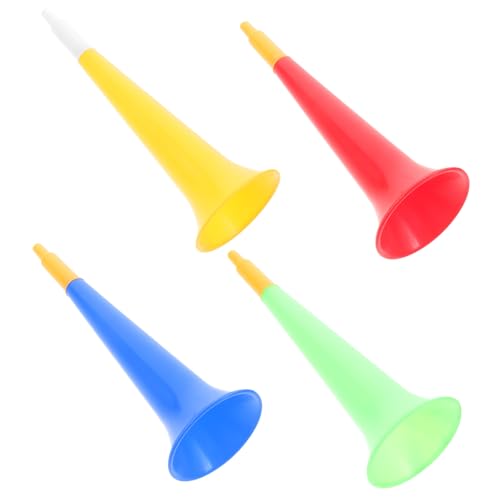 LRXIYODE 4 Stück Teiliges Fußballhorn aus Kunststoff Bunte Kindertrompeten Laute Party Tröten zum Anfeuern bei Sportveranstaltungen als Fußball Party Favors und Cheerleading Zubehör LRXIYODE 4 Stück Teiliges Fußballhorn aus Kunststoff Bunte Kindertrompeten Laute Party Tröten zum Anfeuern bei Sportveranstaltungen als Fußball Party Favors und Cheerleading Zubehör von LRXIYODE