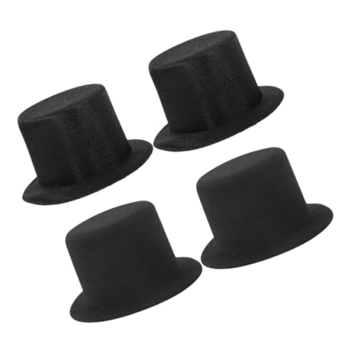 LRXIYODE 4 Stück Teiliges Mini Handgefertigte Mini Hüte aus Schwarzem Filz und Glänzendem Dekorative Puppenhüte für DIY Bastelprojekte Geeignet für Schneemann Haustiere und Puppen Leicht LRXIYODE 4 Stück Teiliges Mini Handgefertigte Mini Hüte aus Schwarzem Filz und Glänzendem Dekorative Puppenhüte für DIY Bastelprojekte Geeignet für Schneemann Haustiere und Puppen Leicht von LRXIYODE