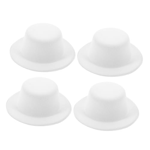 LRXIYODE 4 Stück Teiliges Puppenhut Weiß Kleine Formelle Hüte für Puppendekoration Handgefertigte Accessoires mit Flacher Oberseite für DIY Puppenbekleidung LRXIYODE 4 Stück Teiliges Puppenhut Weiß Kleine Formelle Hüte für Puppendekoration Handgefertigte Accessoires mit Flacher Oberseite für DIY Puppenbekleidung von LRXIYODE