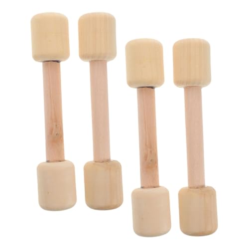 LRXIYODE 4Stücke Holzspielzeug Hanteln für Kleinkinder Trainingsgewichte aus Unbehandeltem Holz Koordination für Kindergarten und Kreatives LRXIYODE 4Stücke Holzspielzeug Hanteln für Kleinkinder Trainingsgewichte aus Unbehandeltem Holz Koordination für Kindergarten und Kreatives von LRXIYODE