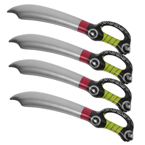 LRXIYODE 5 Stück Teiliges Aufblasbares Piratenschwert aus Leichtem Authentische Bühnenrequisite für Halloween Piraten mottoparty als Geschenk für Piraten Rollenspiel von LRXIYODE