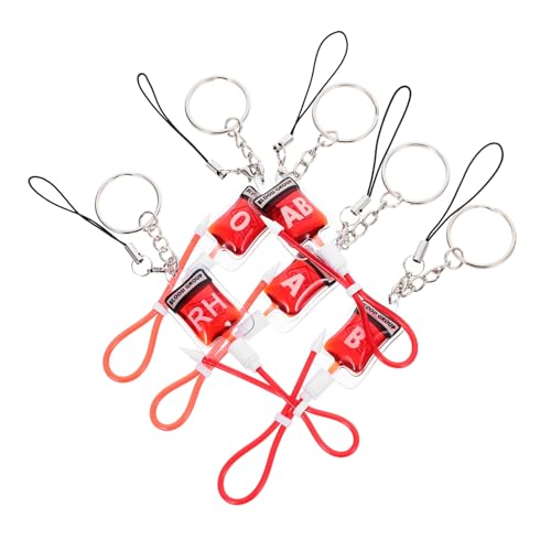 LRXIYODE 5 Stück Teiliges Halloween Blutgruppen Schlüsselanhänger Anhänger für Party Dekoration Schlüsselring Taschenanhänger mit B Ab Rh Bluttyp Originelles für Halloween Fans LRXIYODE 5 Stück Teiliges Halloween Blutgruppen Schlüsselanhänger Anhänger für Party Dekoration Schlüsselring Taschenanhänger mit B Ab Rh Bluttyp Originelles für Halloween Fans von LRXIYODE