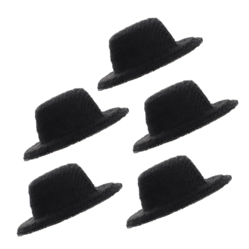 LRXIYODE 5 Stück Teiliges Mini Top Hat aus Leichtem Puppenhüte für Cosplay und DIY Dekoration Vielseitige Kleine Jazzhüte als Puppenzubehör und Partydeko LRXIYODE 5 Stück Teiliges Mini Top Hat aus Leichtem Puppenhüte für Cosplay und DIY Dekoration Vielseitige Kleine Jazzhüte als Puppenzubehör und Partydeko von LRXIYODE