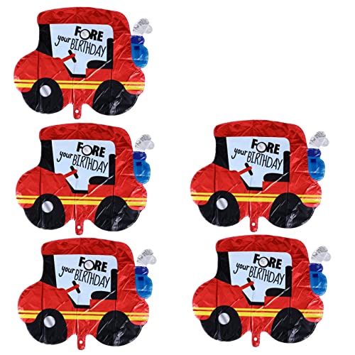 LRXIYODE 5 Stück Transportballon Heliumballons für Fahrzeuge Festdekorationsballons Auto Bus kiddibuzz partyknaller Fahrzeugballons Luftballons für die Partydekoration Aluminiumfolie von LRXIYODE