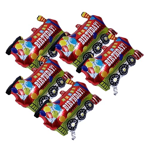 LRXIYODE 5 Stück Transportballon Luftballons für Fahrzeugpartys Heliumballons für Fahrzeuge Thema Auto partyknaller balloons Luftballons mit Fahrzeugform Luftballons als Partydeko von LRXIYODE