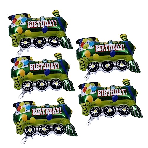 LRXIYODE 5 Stück Transportballon Party Bunt Thematisiert Auto Geburtstag Für Rennwagen Cartoon-ballon Ballondekoration Luftballons Mit Fahrzeugform Fahrzeugballons Aluminiumfolie von LRXIYODE