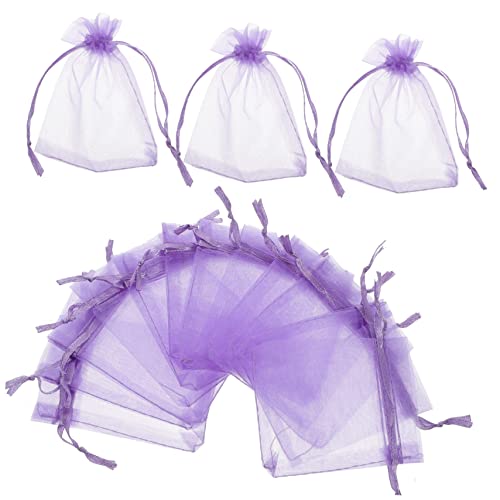 LRXIYODE 50 Stück Organzasäckchen Lila Kordelzug Taschen für Schmuck und Süßigkeiten für Hochzeiten Partys und LRXIYODE 50 Stück Organzasäckchen Lila Kordelzug Taschen für Schmuck und Süßigkeiten für Hochzeiten Partys und von LRXIYODE