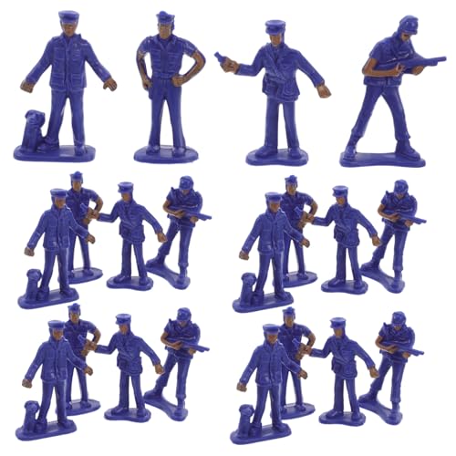 LRXIYODE 50 Stück Teiliges Polizeifigurenset aus Robustem Kunststoff Detailgetreue Miniaturen für Tischdekoration Simulation und Sammlungen Tragbar und Langlebig für Modellbau und LRXIYODE 50 Stück Teiliges Polizeifigurenset aus Robustem Kunststoff Detailgetreue Miniaturen für Tischdekoration Simulation und Sammlungen Tragbar und Langlebig für Modellbau und von LRXIYODE