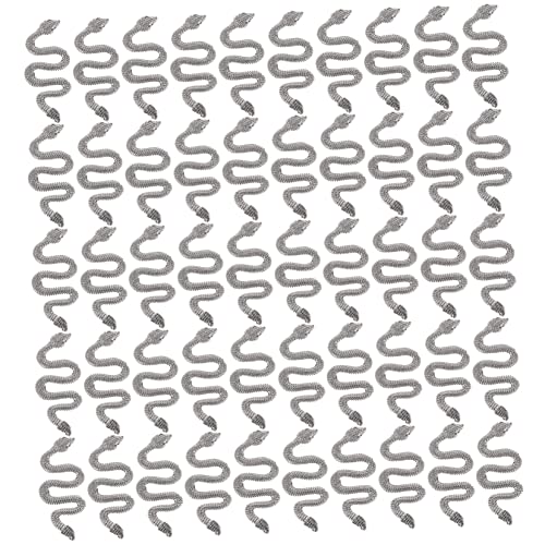LRXIYODE 50 Stück Teiliges Schlangen Nail Charms aus Robustem Legierungs Material Retro Inspiriert Nagelkunst Dekoration für DIY und Besondere Anlässe Wie Weihnachten und Geburtstag von LRXIYODE