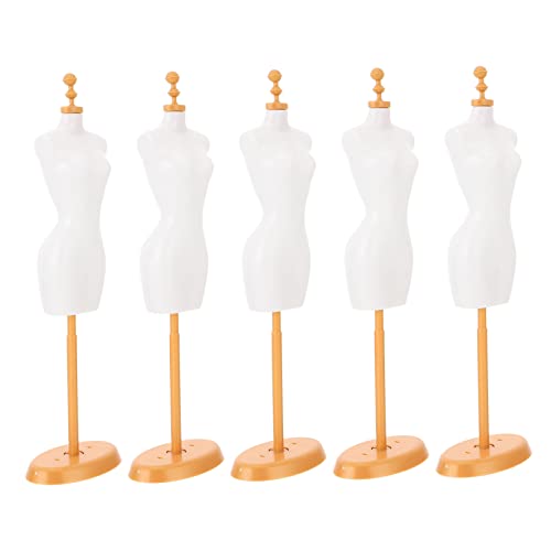 LRXIYODE 5Stücke Puppenständer Teiliges Puppenmodell Halter für Kleidung Faltfreier Mannequin Stand für Puppenkleider Kreatives Puppenzubehör für Geschenkidee für Geburtstage von LRXIYODE