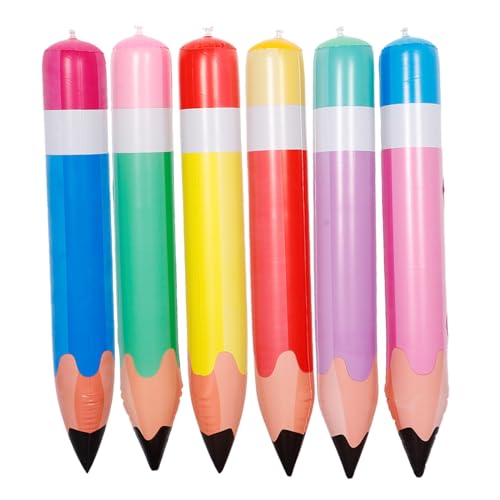 LRXIYODE 6 Stück Aufblasbare Bleistifte Bunte Deko für Schulpartys Klassenzimmer Feiern PVC Dekoration für Unvergessliche Fotos Einfach zu Reinigen und Langlebig LRXIYODE 6 Stück Aufblasbare Bleistifte Bunte Deko für Schulpartys Klassenzimmer Feiern PVC Dekoration für Unvergessliche Fotos Einfach zu Reinigen und Langlebig von LRXIYODE