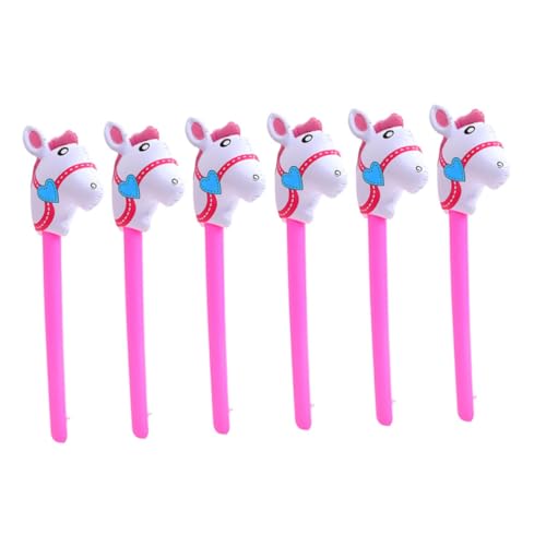 LRXIYODE 6 Stück Aufblasbare Pferde Sticks mit Party Dekorationen für Lustige Luftballon Requisiten für Pferdemottopartys und Kreative Spielstunden LRXIYODE 6 Stück Aufblasbare Pferde Sticks mit Party Dekorationen für Lustige Luftballon Requisiten für Pferdemottopartys und Kreative Spielstunden von LRXIYODE