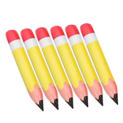 LRXIYODE 6 Stück PVC Aufblasbare Bleistiftballons für Schulanfang Dekoration Große Leichte Bleistift Requisiten für Kindergeburtstagsfeiern und Klassenzimmer Dekorationen LRXIYODE 6 Stück PVC Aufblasbare Bleistiftballons für Schulanfang Dekoration Große Leichte Bleistift Requisiten für Kindergeburtstagsfeiern und Klassenzimmer Dekorationen von LRXIYODE