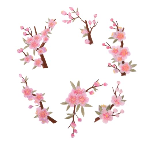 LRXIYODE 6 Stück Teiliges Bestickter Blumen Bügelaufnäher mit Pflaumenblütenmotiv Stoffapplikationen zum Aufnähen und Aufbügeln Vielseitig für Kleidung Taschen Jacken Jeans Einfache LRXIYODE 6 Stück Teiliges Bestickter Blumen Bügelaufnäher mit Pflaumenblütenmotiv Stoffapplikationen zum Aufnähen und Aufbügeln Vielseitig für Kleidung Taschen Jacken Jeans Einfache von LRXIYODE