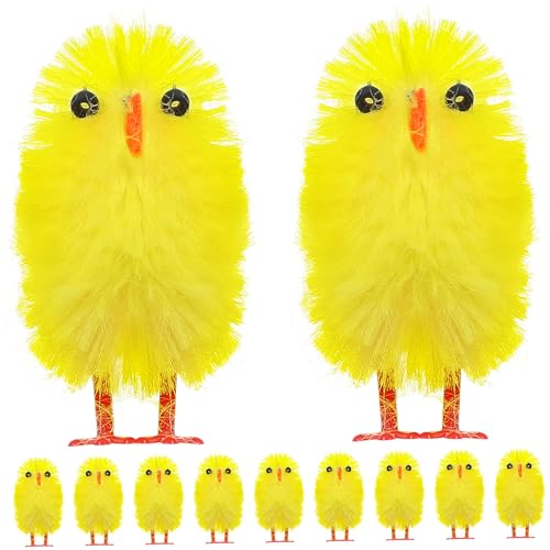 LRXIYODE 60 Stück Mini Ostern Küken Dekorationen Flauschige Hühner Figuren für Tischdeko Osterfeier für Kinderzimmer Bastelprojekte LRXIYODE 60 Stück Mini Ostern Küken Dekorationen Flauschige Hühner Figuren für Tischdeko Osterfeier für Kinderzimmer Bastelprojekte von LRXIYODE