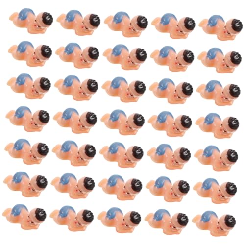 LRXIYODE 60 Stück Teiliges Mini Kunststoffbabys Realistische Kleine Schlafbabys für Babyparty Dekoration Tortendekor und Blau LRXIYODE 60 Stück Teiliges Mini Kunststoffbabys Realistische Kleine Schlafbabys für Babyparty Dekoration Tortendekor und Blau von LRXIYODE