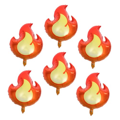 LRXIYODE 6Stücke Flammenballons aus Aluminiumfolie für Geburtstagsfeiern Dekorative Luftballons für Feuerwehr Themenpartys Langlebig und Einfach Aufzublasen LRXIYODE 6Stücke Flammenballons aus Aluminiumfolie für Geburtstagsfeiern Dekorative Luftballons für Feuerwehr Themenpartys Langlebig und Einfach Aufzublasen von LRXIYODE