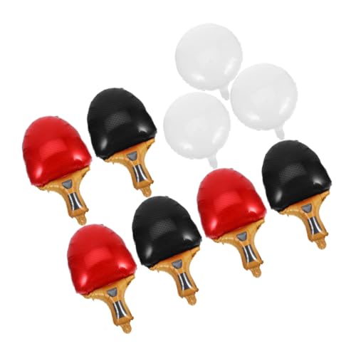 LRXIYODE 9 Stück Teiliges Tischtennis Party Ballon mit Roten und Schwarzen Schlägern Weißen Tischtennisball Folienballons Leicht Aufblasbar Sportliche Tischdekoration für Indoor und Outdoor LRXIYODE 9 Stück Teiliges Tischtennis Party Ballon mit Roten und Schwarzen Schlägern Weißen Tischtennisball Folienballons Leicht Aufblasbar Sportliche Tischdekoration für Indoor und Outdoor von LRXIYODE