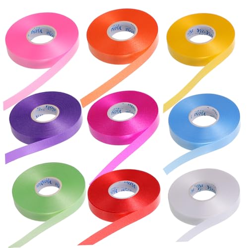 LRXIYODE 9Stücke Curling Band Teiliges Dekorationsband für Hochzeiten Geburtstagsfeiern Geschenkverpackungen Vielfältige Farben für Bastelprojekte LRXIYODE 9Stücke Curling Band Teiliges Dekorationsband für Hochzeiten Geburtstagsfeiern Geschenkverpackungen Vielfältige Farben für Bastelprojekte von LRXIYODE