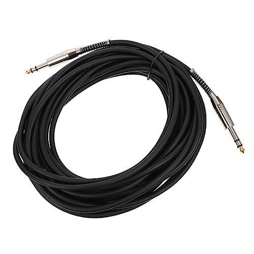 LRXIYODE Audio Kabel für Mikrofon und Gitarre Langlebig und Flexibel für Bühne und Studio mit Hoher Leitfähigkeit und Exzellentem Signal Schwarz von LRXIYODE