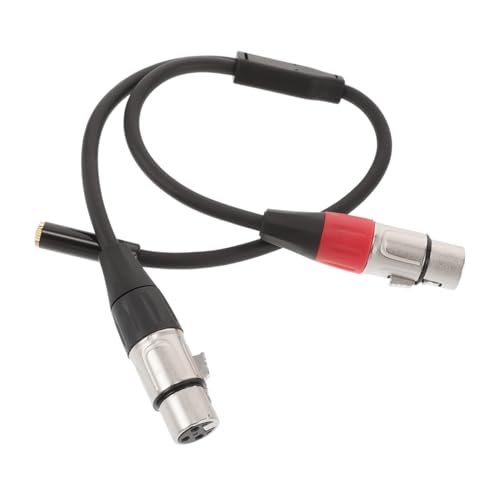 LRXIYODE Balanced Xlr Y Splitter Kabel Xlr Female Vergoldete für Mikrofon und Audioverbindungen Effektive Abschirmung Vielseitige Anwendung von LRXIYODE