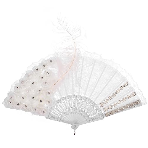 LRXIYODE Brautfächer aus Spitze Faltbarer Handfächer für Hochzeiten Dekorativ und Praktisch als für Frauen und Ergänzung zu Hochzeitsfeiern und Fotoshootings LRXIYODE Brautfächer aus Spitze Faltbarer Handfächer für Hochzeiten Dekorativ und Praktisch als für Frauen und Ergänzung zu Hochzeitsfeiern und Fotoshootings von LRXIYODE