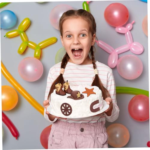 LRXIYODE Cowboy Cake Dekoration aus Kunststoff Western Cowgirl Hut und Stiefel Tortenaufleger Leichte Sichere Party Deko für Geburtstag Shower Western Themen Vielfältige Motive von LRXIYODE
