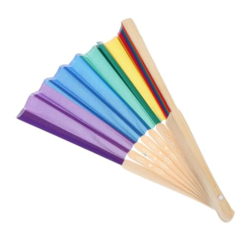 LRXIYODE Farbenfroher Faltbarer Handfächer mit Bambusrahmen Tragbarer Regenbogenfächer für Lgbtq Pride Schwule Hochzeitsgeschenke Geschenkideen und Sommerliche Partys LRXIYODE Farbenfroher Faltbarer Handfächer mit Bambusrahmen Tragbarer Regenbogenfächer für Lgbtq Pride Schwule Hochzeitsgeschenke Geschenkideen und Sommerliche Partys von LRXIYODE