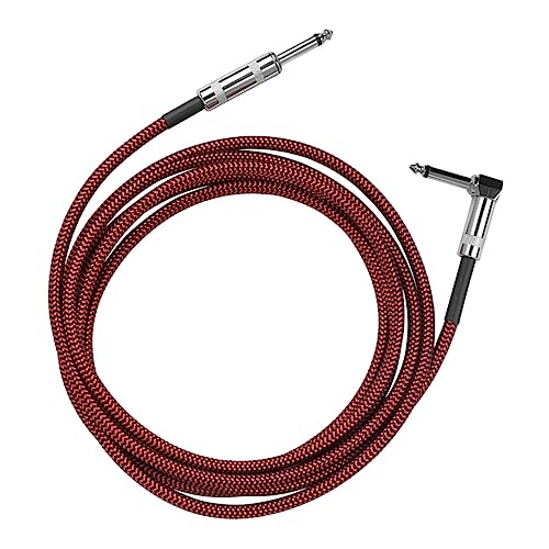 LRXIYODE Gitarren Patchkabel Geflochtenes Audioanschlusskabel für Gitarre Bass und Musikinstrumente Fortschrittliche Rauschreduktionstechnologie Langlebig von LRXIYODE