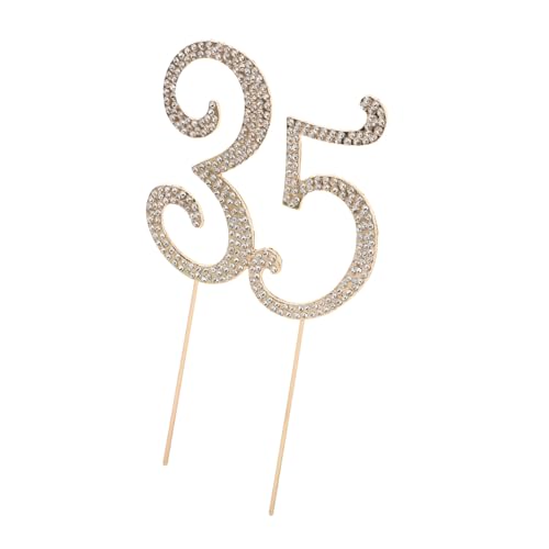 LRXIYODE Glitzernder Cake Topper mit Strasssteinen Elegante Geburtstagsdeko für Jubiläumsfeiern Einzigartiger Zahlen Dessert Topper für Party und Kuchen LRXIYODE Glitzernder Cake Topper mit Strasssteinen Elegante Geburtstagsdeko für Jubiläumsfeiern Einzigartiger Zahlen Dessert Topper für Party und Kuchen von LRXIYODE