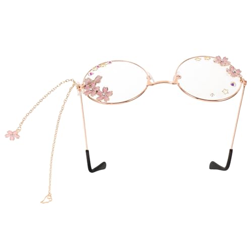 LRXIYODE Kawaii Cosplay Brillen mit Kette für Frauen Lolita Brille für Partys Veranstaltungen Perfektes Kostümzubehör für Teenager Damen LRXIYODE Kawaii Cosplay Brillen mit Kette für Frauen Lolita Brille für Partys Veranstaltungen Perfektes Kostümzubehör für Teenager Damen von LRXIYODE