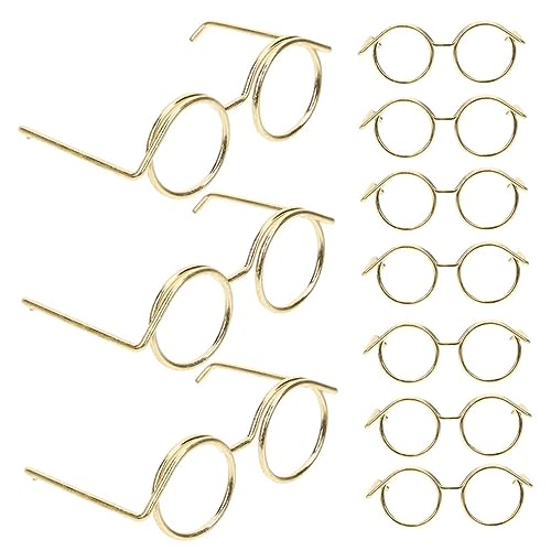 LRXIYODE Kleiner Puppenbrillen 10 Stück Metall Brillen für Puppen Zubehör Leichte Ankleidebrillen für Selbstgemacht Puppen Kompatibel mit LRXIYODE Kleiner Puppenbrillen 10 Stück Metall Brillen für Puppen Zubehör Leichte Ankleidebrillen für Selbstgemacht Puppen Kompatibel mit von LRXIYODE