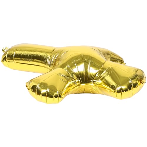 LRXIYODE Kreuzballon Kreuzdekor Partydekorationen Für Die Taufe Gastgeschenke Zur Taufe Golden Aluminiumfolie von LRXIYODE