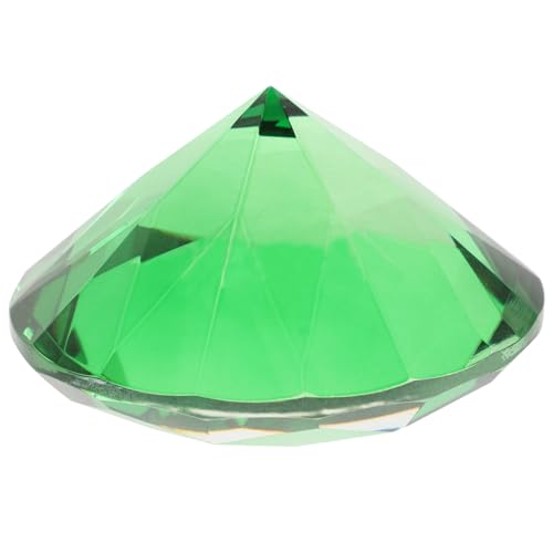 LRXIYODE Künstlicher Dekor Grün Glasdiamant Hochzeit Dekoration Ornament Romantische Tischdeko für Hochzeitsfeier und Wohnraumgestaltung von LRXIYODE